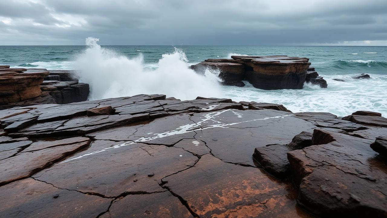 Deep water rock structure and washes where kingfish and samsonfish hunt